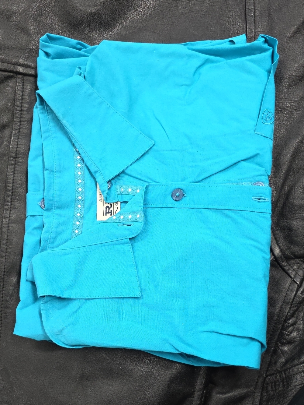 Ariat Turquoise Lightweight Button-Up Shirt Jacket
